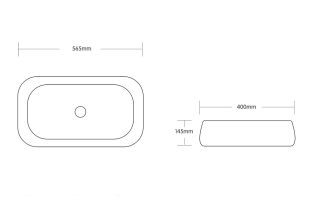 Раковина Cerutti SPA CR0086 MMW2 56см матовый белый мрамор